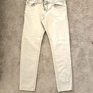 Zara Pants - Chino Style - Size 32 - Light Grey